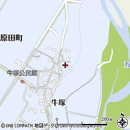 熊本県人吉市上原田町牛塚406周辺の地図