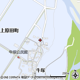 熊本県人吉市上原田町牛塚411周辺の地図