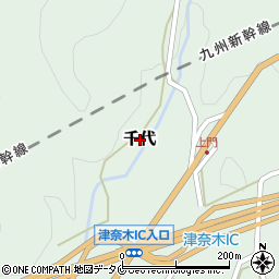 熊本県津奈木町（葦北郡）千代周辺の地図