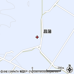 熊本県人吉市上原田町菖蒲周辺の地図