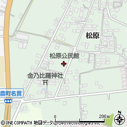 松原公民館周辺の地図