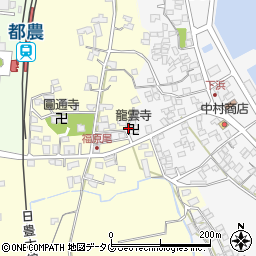 龍雲寺周辺の地図