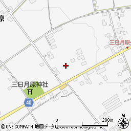 宮崎県都農町（児湯郡）三日月原周辺の地図