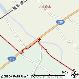 熊本県球磨郡多良木町多良木4394周辺の地図