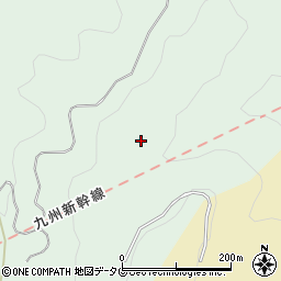 新津奈木トンネル周辺の地図