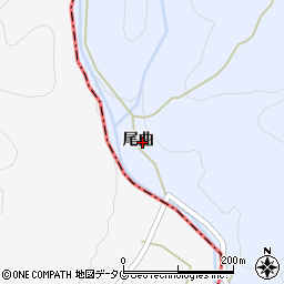 熊本県人吉市上原田町尾曲832-2周辺の地図
