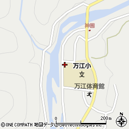 万江保育園周辺の地図
