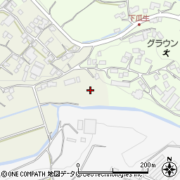 宮崎県都農町（児湯郡）中瓜生周辺の地図