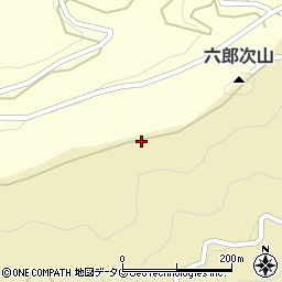 六郎次山周辺の地図