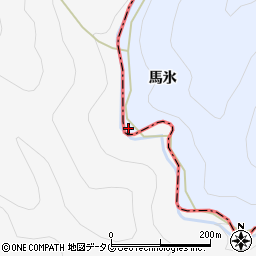 熊本県人吉市上原田町馬氷周辺の地図