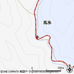 熊本県人吉市上原田町（馬氷）周辺の地図