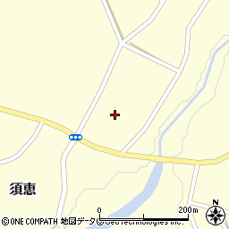 熊本県球磨郡あさぎり町須恵屯所周辺の地図