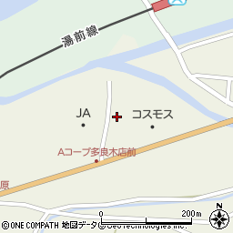 熊本県球磨郡多良木町多良木2807周辺の地図