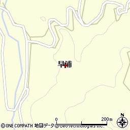 熊本県天草市二浦町早浦周辺の地図