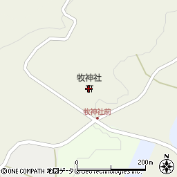 牧神社周辺の地図