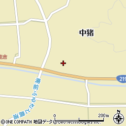 熊本県球磨郡湯前町中猪1075-1周辺の地図
