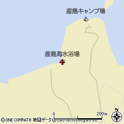 産島海水浴場周辺の地図