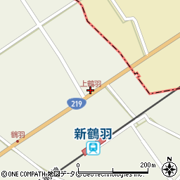 上鶴羽周辺の地図