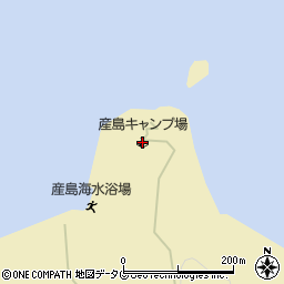 産島キャンプ場周辺の地図