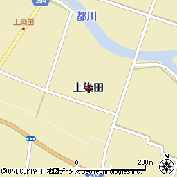 熊本県球磨郡湯前町上染田周辺の地図