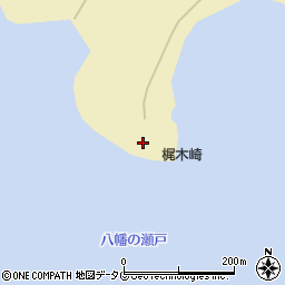 梶木埼灯台周辺の地図