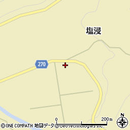 熊本県葦北郡芦北町塩浸340周辺の地図