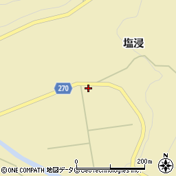 熊本県葦北郡芦北町塩浸320周辺の地図