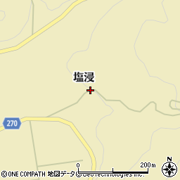 熊本県葦北郡芦北町塩浸210周辺の地図