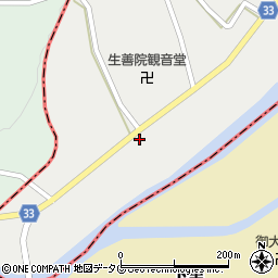 熊本県球磨郡水上村岩野3651周辺の地図