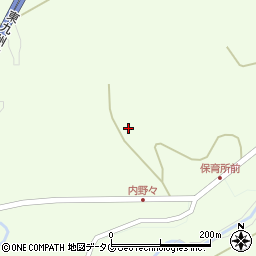 宮崎県都農町（児湯郡）内野々周辺の地図