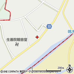 熊本県球磨郡水上村岩野3552周辺の地図