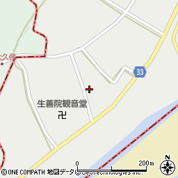 熊本県球磨郡水上村岩野3553周辺の地図