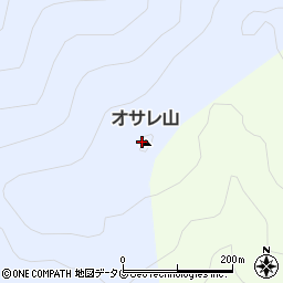 オサレ山周辺の地図