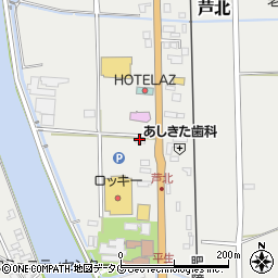 株式会社八代河内石材芦北店周辺の地図