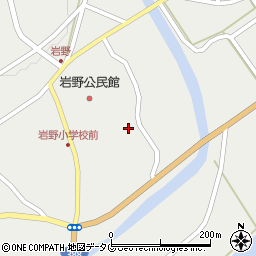 水上村　学校給食センター周辺の地図
