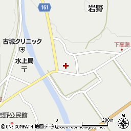 熊本県球磨郡水上村岩野1054周辺の地図