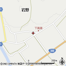 熊本県球磨郡水上村岩野940周辺の地図