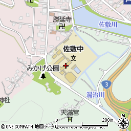 芦北町立佐敷中学校周辺の地図