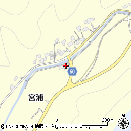 熊本県葦北郡芦北町宮浦186周辺の地図