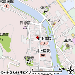 芦北郵便局 ＡＴＭ周辺の地図