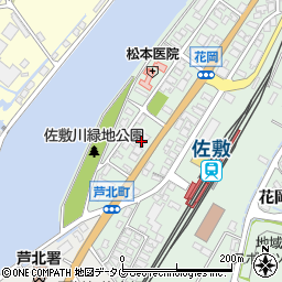 熊本県葦北郡芦北町花岡西1667-5周辺の地図