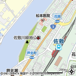 熊本県葦北郡芦北町花岡西1667-16周辺の地図