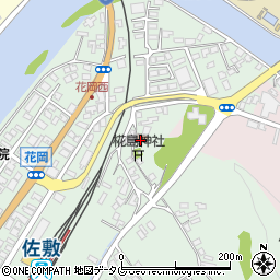 ヒラキ綜合食品佐敷駅前店周辺の地図