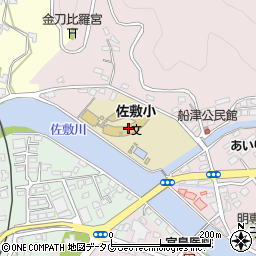 芦北町立佐敷小学校周辺の地図