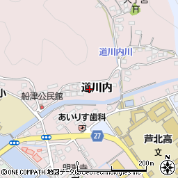熊本県葦北郡芦北町道川内周辺の地図