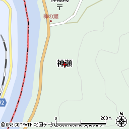 熊本県球磨郡球磨村神瀬周辺の地図