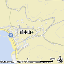 熊本県芦北町（葦北郡）鶴木山周辺の地図