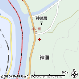 球磨村森林組合周辺の地図