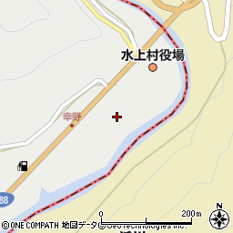 水上村役場　産業振興課周辺の地図