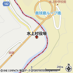 熊本県水上村（球磨郡）周辺の地図